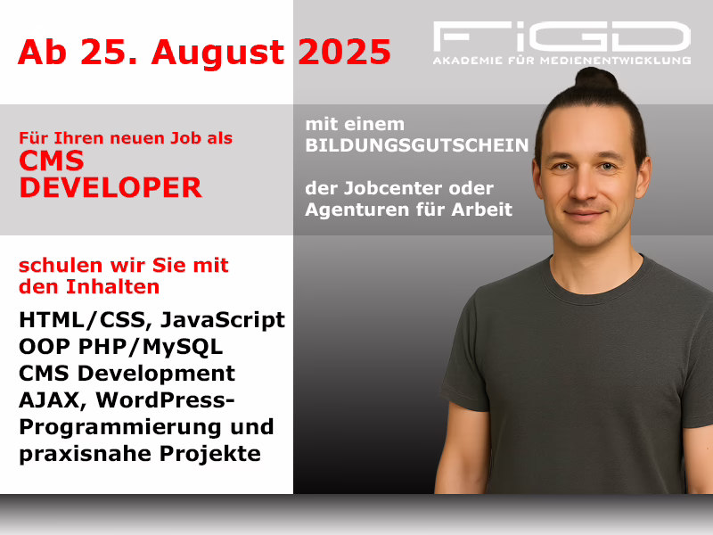 Weiterbildung CMS Developer – Start 25. August 2025