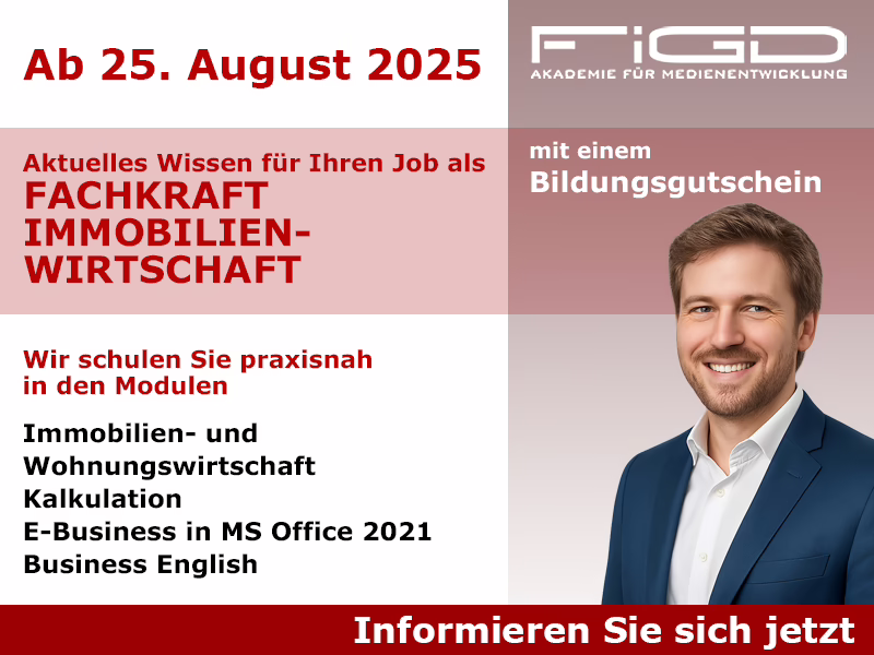 Weiterbildung Fachkraft Immobilienwirtschaft – 25. August 2025
